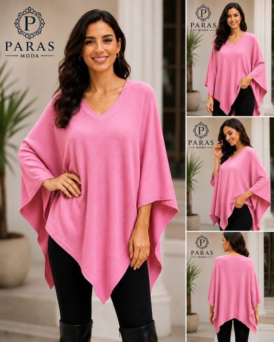 ❤️💗 Red & Pink Plan Poncho